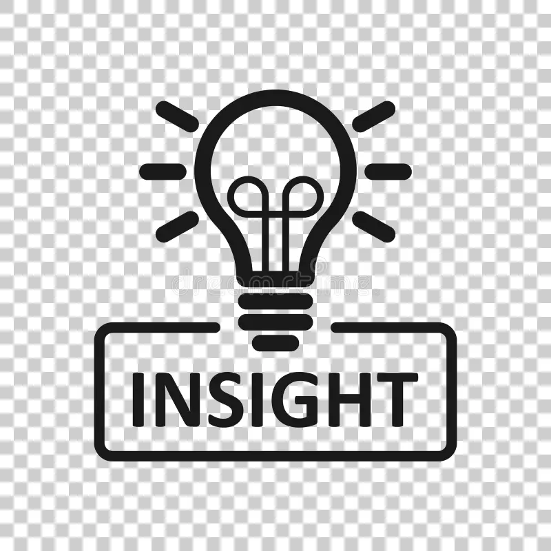 Insight icon transparent style bulb vector illustration isolated background idea business concept 147976760 jpg
